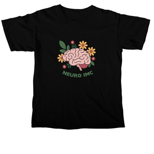 Floral Brain, a Black Comfort Colors Unisex Tee