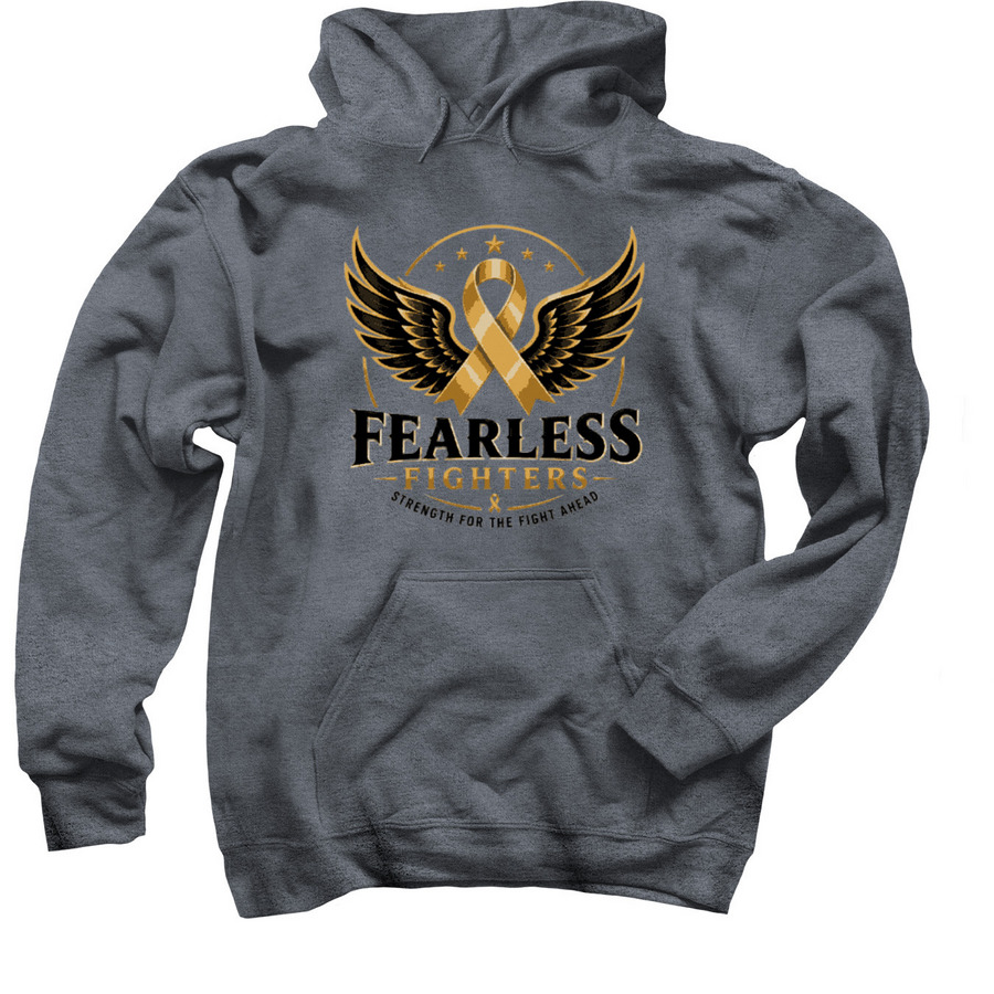 Fearless Sweatshirts, a Dark Heather Pullover Hoodie