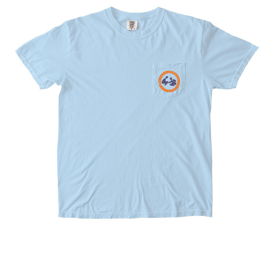SMI Pocket Tee, a Chambray Comfort Colors Pocket Tee