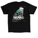 light into dark logo, a Black Classic Unisex Tee (back-view)