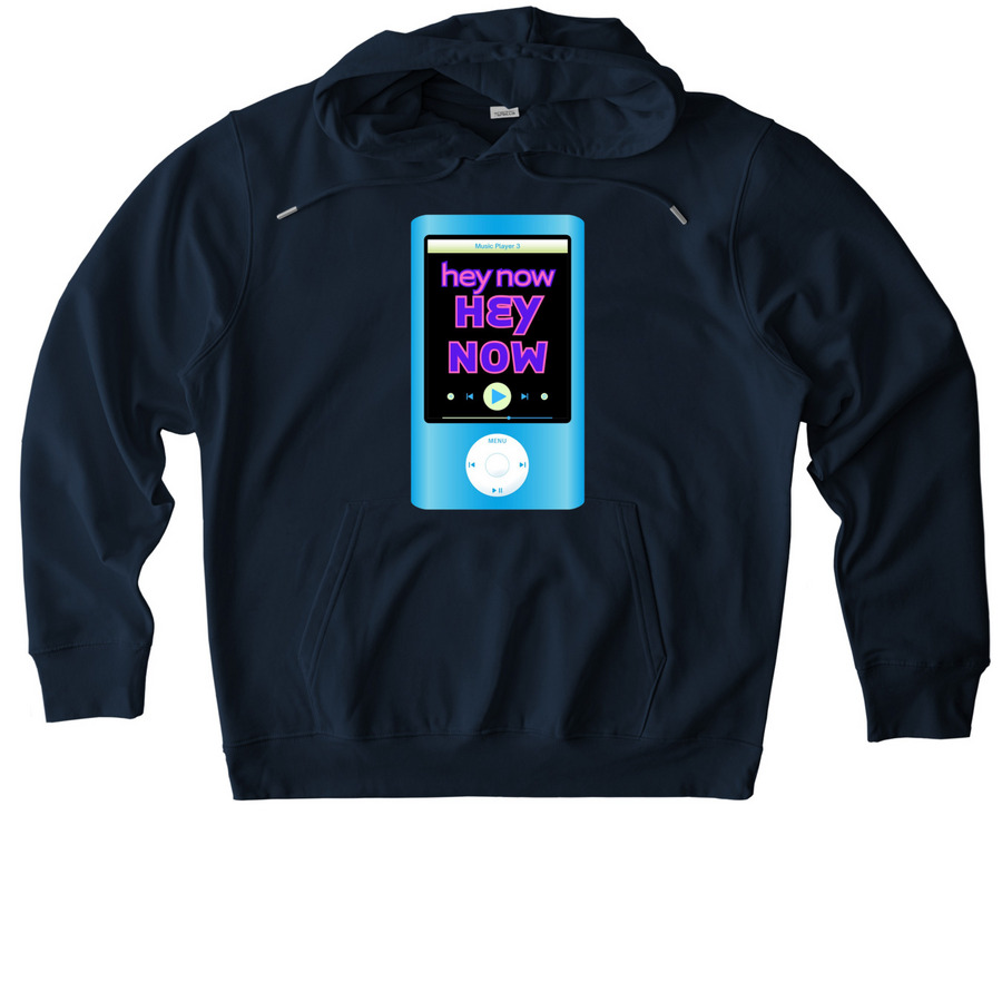 Hey Now, Hey Now, a French Navy Stanley/Stella Unisex Cruiser 2.0 Pullover Hoodie