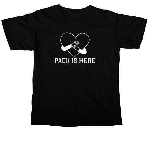 Roller Derby: Pack is Here <3, a Black Comfort Colors Unisex Tee