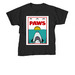 PAWS!, a Black Youth Unisex Tee