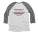 #Civitas2026 Baseball Tee&nbsp;, a Premium Heather and Heather White 3/4 Sleeve Baseball Tee (back-view)