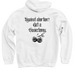 "Get a Vasectomy" Hoodie, a White Pullover Hoodie (back-view)