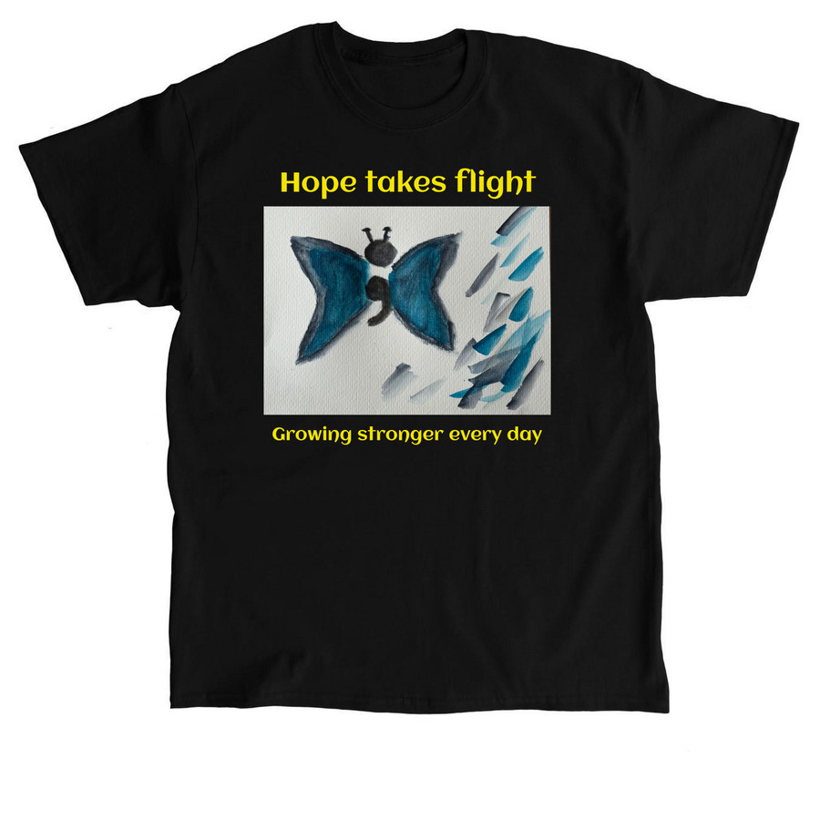 Hope Takes Flight Suicide Awareness, a Black Classic Unisex Tee