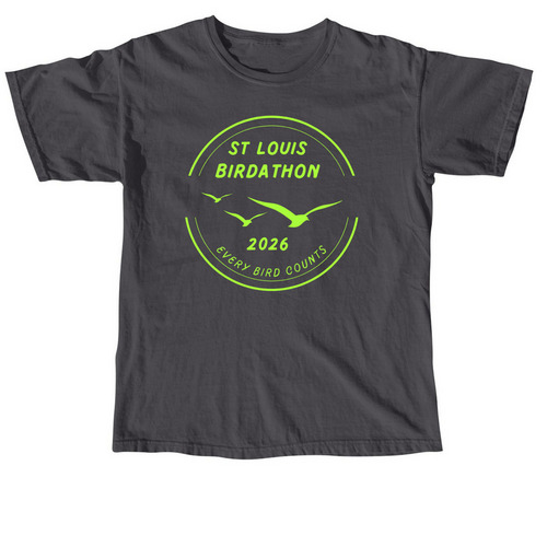 St. Louis Birdathon 2026, a Graphite Comfort Colors Unisex Tee