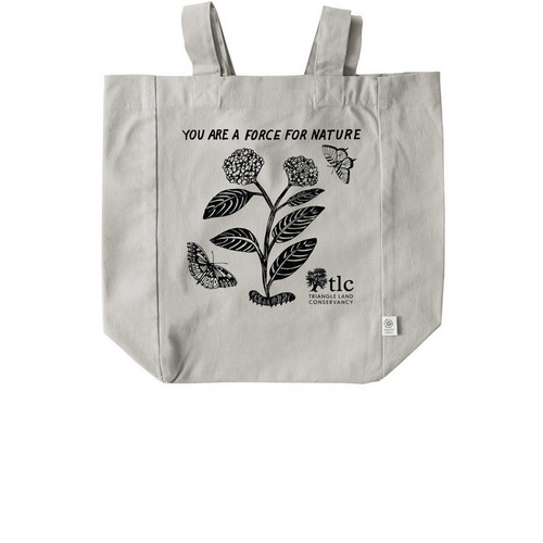 You Are a Force for Nature Tote, a Natural Recycled Cotton Tote Bag