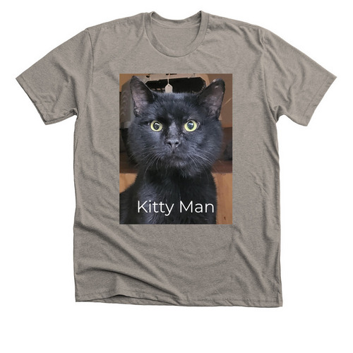 Kitty Man&nbsp;, a Heather Stone Premium Unisex Tee