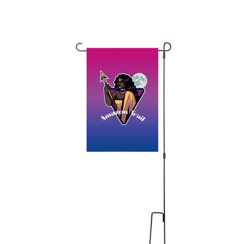 Bisexual Colors Campsite Flag, a White 12" x 18" Yard Flag with Stake