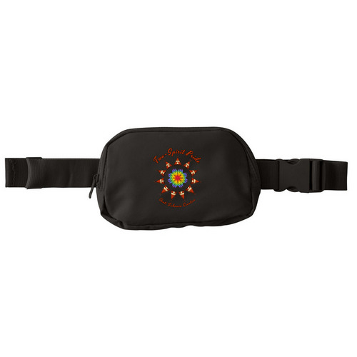 Lakota Pride Hip Bag, a Deep Black Matte Hip Pack
