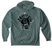 Ruck Hood, a Blue Spruce Comfort Colors Pullover Hoodie