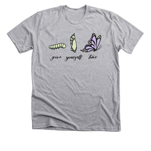 Give Yourself Time, a Athletic Heather Premium Unisex Tee