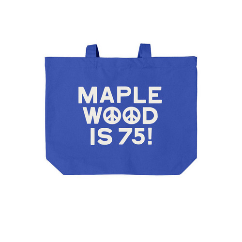 Maplewood is 75 Tote Bag, a True Royal Cotton Canvas Tote Bag