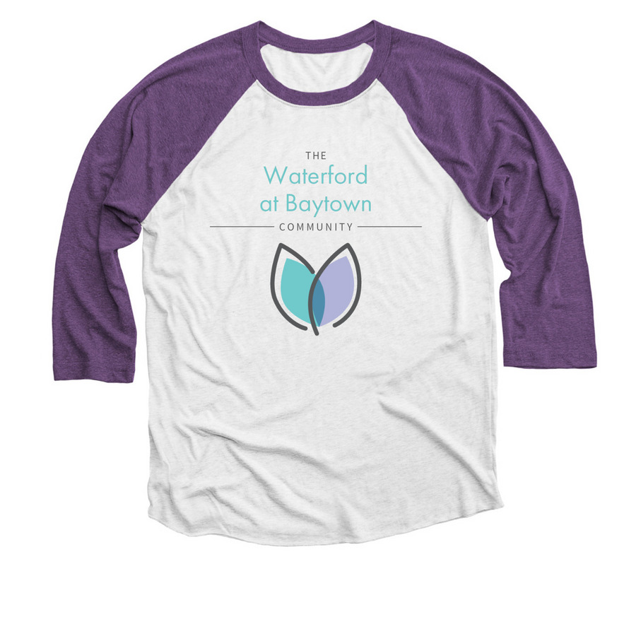 Dementia snatched her away, a Purple Rush and Heather White 3/4 Sleeve Baseball Tee
