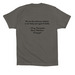 Everyone Loves a Paramedic?, a Asphalt Premium Cotton Tee (back-view)