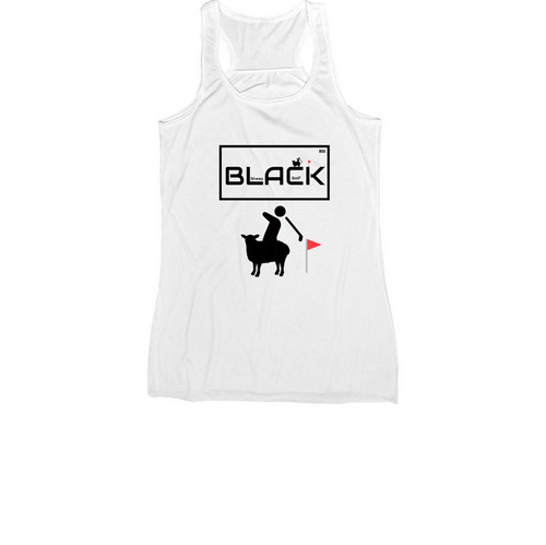 Girls BSG, a White Women's Racerback