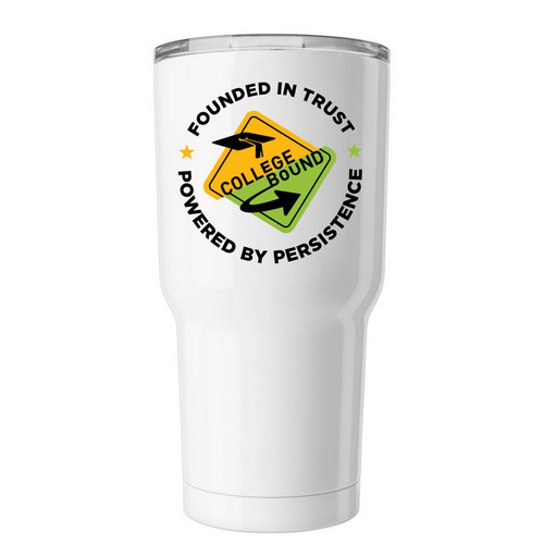 College Bound Tumbler, a White Insulated Tumbler