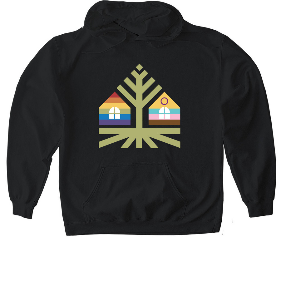 Choosing Our Roots Logo Sweatshirt, a Black Gildan Softstyle Pullover Hoodie