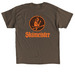 Skimeister, a Dark Chocolate Classic Unisex Tee (back-view)