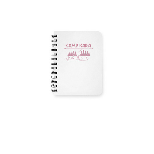 Camp Kara Journal, a White Spiral Notebook