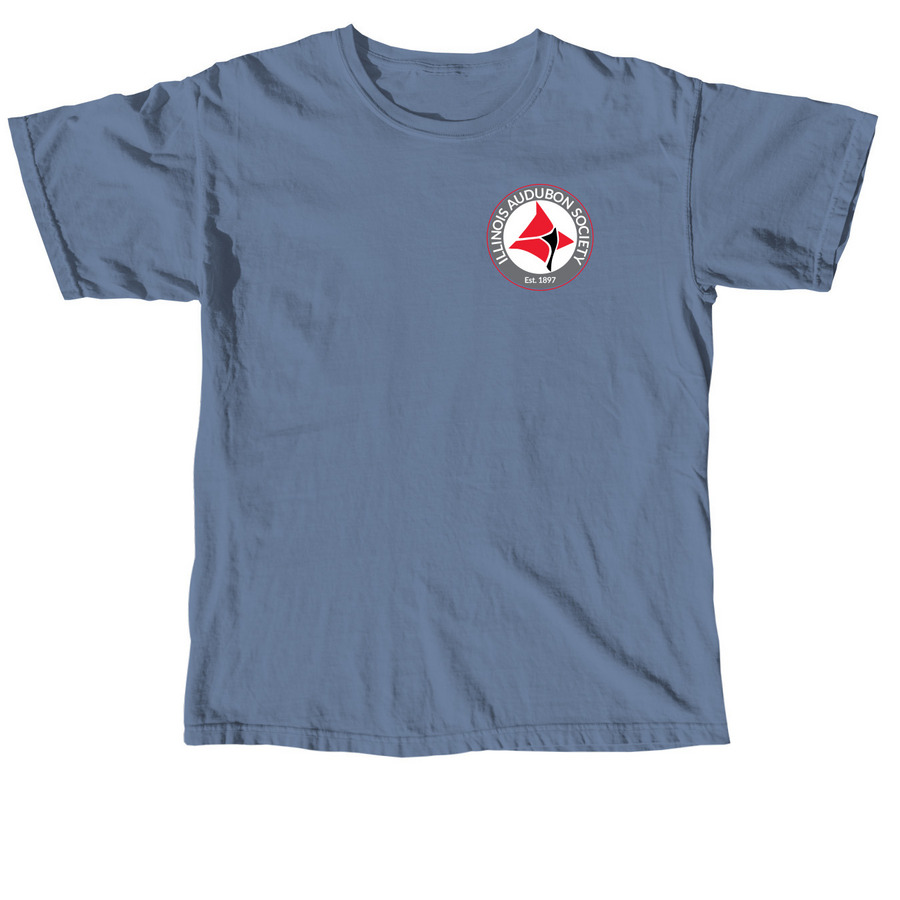 Illinois Audubon Society Logowear, a Blue Jean Comfort Colors Unisex Tee