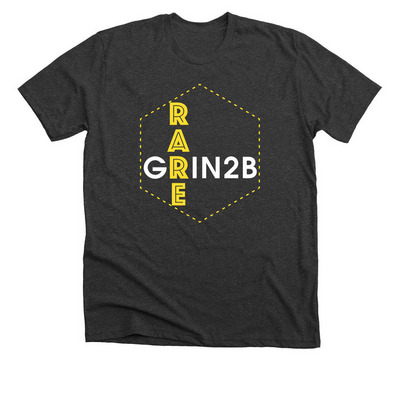 Celebrate Rare Disease Day, a Dark Grey Heather Premium Unisex Tee