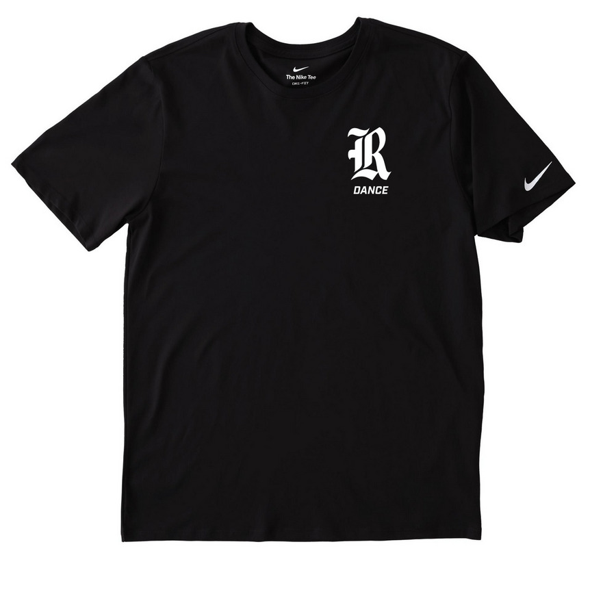 RICE DANCE - NIKE MERCH, a Black Nike Dri-FIT Jersey Blend Performance Tee
