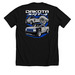 Dakota SRT4 V2 Tee, a Solid Black Blend Premium Unisex Tee (back-view)