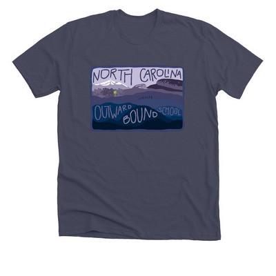 NCOBS Postcard Gear, a Heather Midnight Navy Premium Unisex Tee