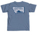 Support Family Farms MT, a Blue Jean Comfort Colors Unisex Tee (back-view)