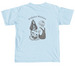 Daddy got snacks, a Chambray Comfort Colors Unisex Tee (back-view)