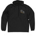 Happy Tails Haven Inverted Color Logo, a Black Quarter-Zip Windbreaker