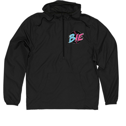 Windbreaker, a Black Quarter-Zip Windbreaker