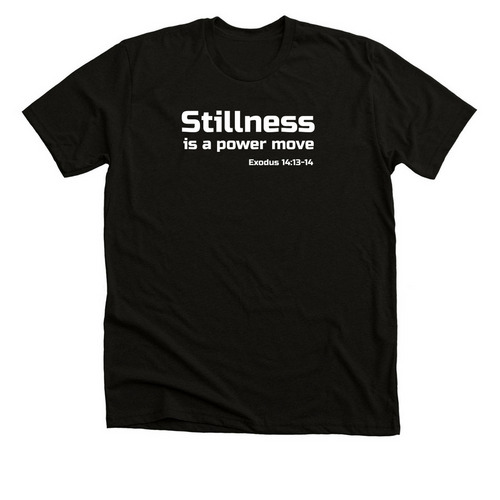 Stillness, a Solid Black Blend Premium Unisex Tee