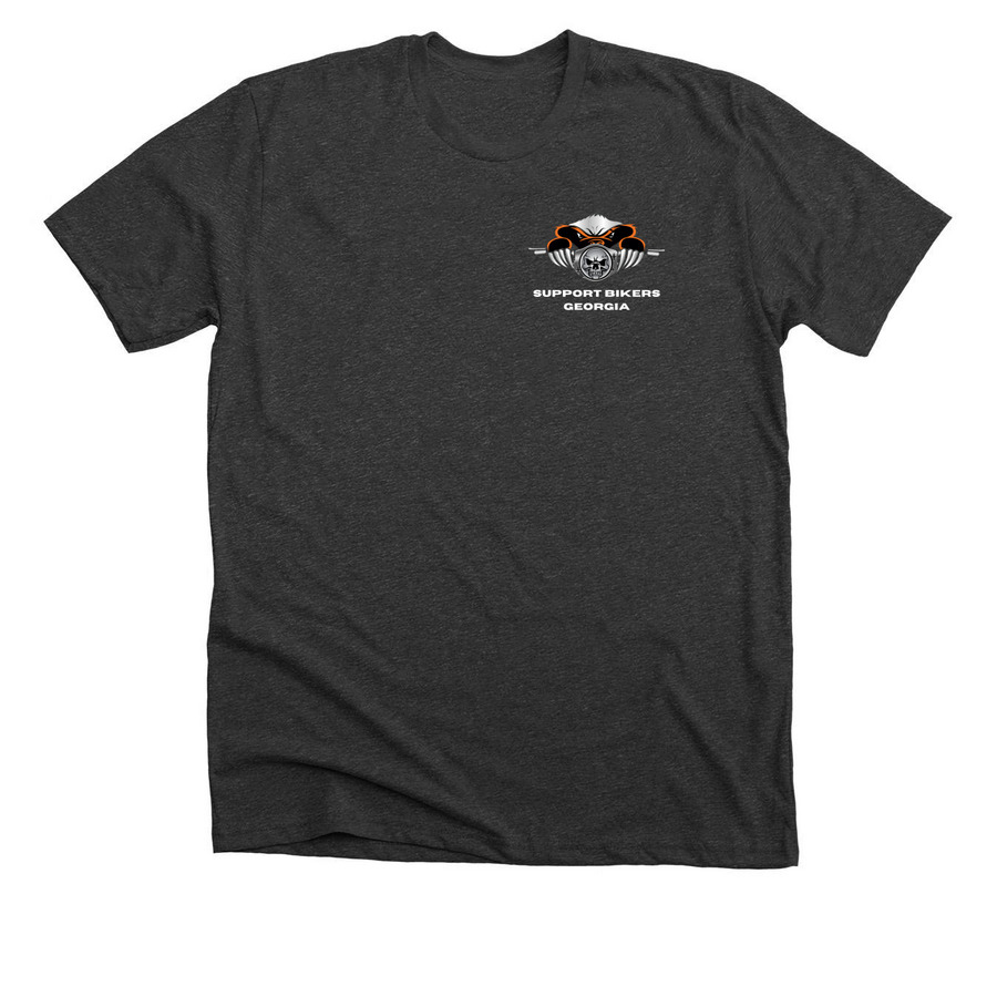 Support Bikers Georgia, a Dark Grey Heather Premium Unisex Tee