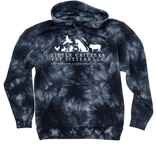 3rd Annual LCPS Exclusive Merch Fundraiser, a Black Tie Dyed Pullover Hoodie