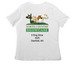 North Country Showcase 2025, a White Women's Relaxed V-Neck Tee (back-view)