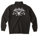 Diligent: A Bow Hunter Design, a Black Midweight Quarter Zip Pullover (back-view)