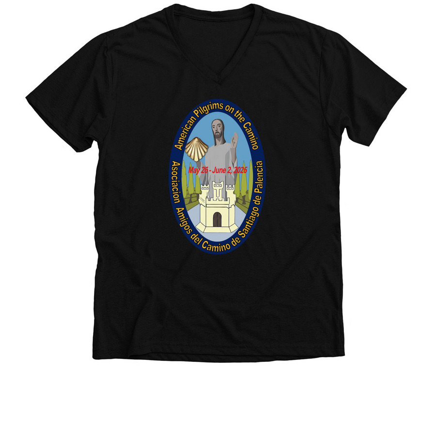 Palencia Cultural Event, a Solid Black Blend Premium V-Neck Tee