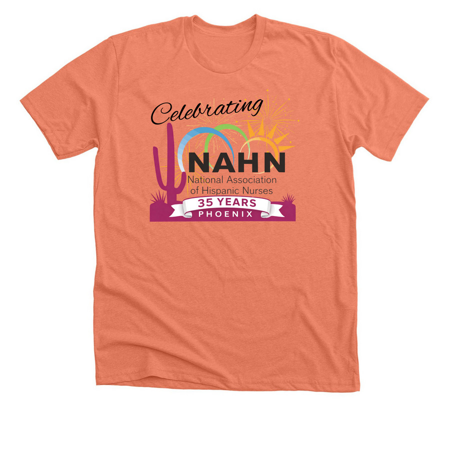 NAHN Phoenix 35th Anniversary Shirt, a Heather Sunset Premium Unisex Tee