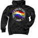 Love knows no borders., a Black Pullover Hoodie