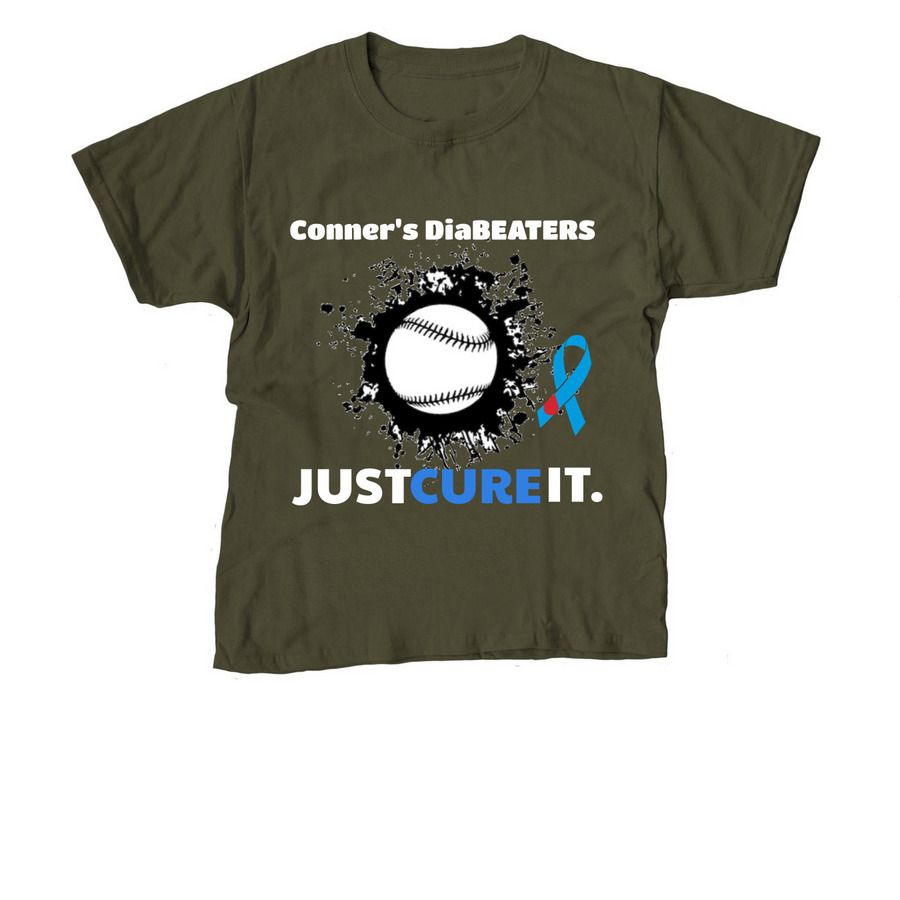 2026 Conners Diabeaters, a Military Green Youth Unisex Tee