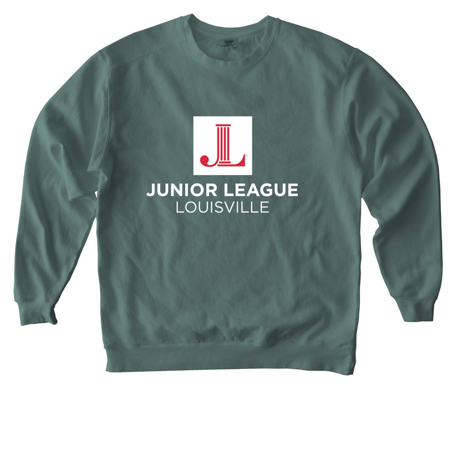 New logo, a Blue Spruce Comfort Colors Crewneck Sweatshirt