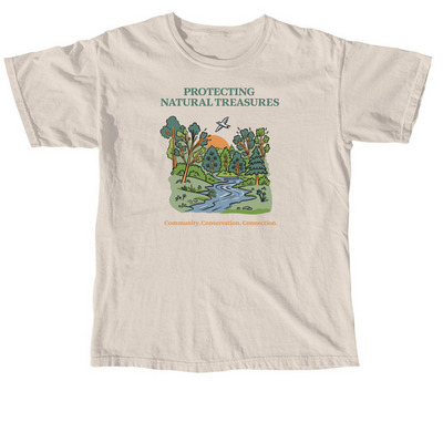 Help Us Protect the Batson River, a Ivory Comfort Colors Unisex Tee