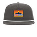 Printed Logo Hat, a Charcoal/ White Printed Umpqua Snapback Cap
