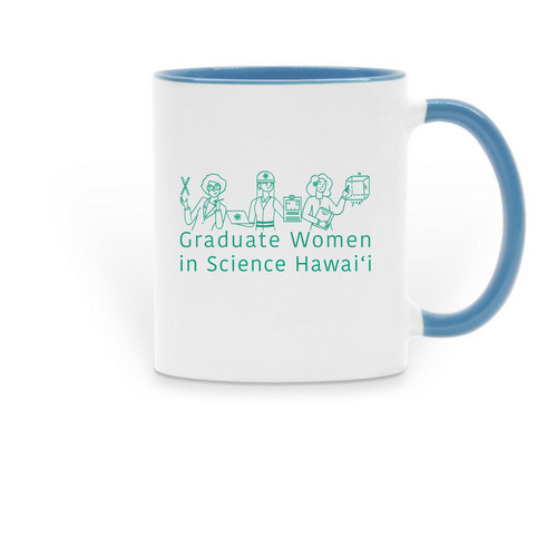 GWISH Mug, a Light Blue Two-Tone Ceramic Mug