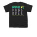 Bucket List 2026, a Black Youth Unisex Tee (back-view)
