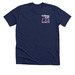 In Literacy We Trust Shirt, a Solid Navy Blend Premium Unisex Tee