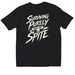 Surviving, a Black Softstyle Cotton Tee (back-view)